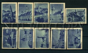 500737 Czechoslovakia attractions towns Vintage match labels
