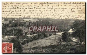 Old Postcard Crozant Carrefour bridge Charavel