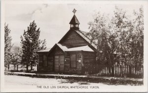 The Old Log Church Whitehorse c1955 Gowen Sutton RPPC Postcard E77