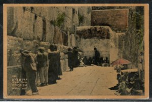 EDEN HOTEL Jerusalem Wailing Wall Israel Jewish Judaica postcard 1954