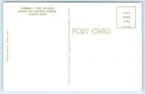 Toldeo Ohio OH Fire Department Engine Truck Postcard