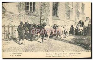 Old Postcard Horse Riding Equestrian Cavalry Senegalese before the & # 39Egli...