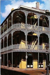 Lace Balconies New Orleans Louisiana Postcard Continental View Card 