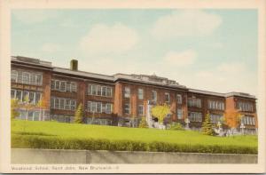Vocational School Saint John NB New Brunswick UNUSED Postcard D90