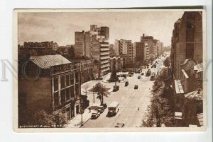 478664 Romania Bucharest traffic Ionescu boulevard cars trams Vintage postcard