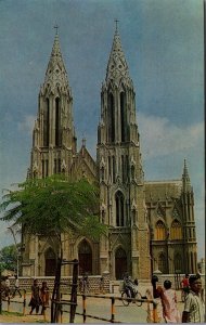 India St Philomena's Church Mysore Vintage Postcard C024