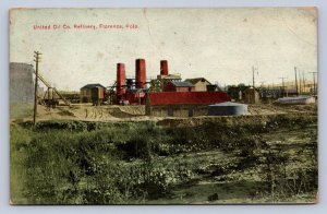 J89/ Florence Colorado Postcard c1910 United Oil Company Refinery  86