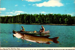 Fishing Exageration Large Fish One Of The Smaller Ones 1978