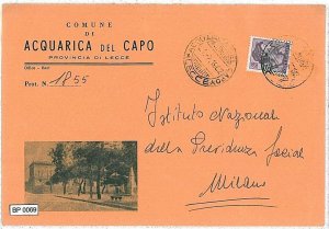 POSTCARD Era MUNICIPAL ENVELOPE - OAKS: AQUARICA CAPO-