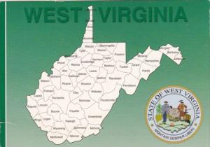 State Seal and Map Of West Virginia