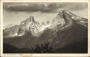 German Mountains Metamorphic - King & Family DIE WATZMANN-SAGE Postcard