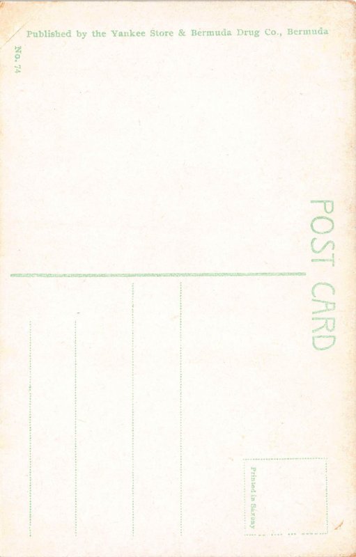 Crystal Cave, Bermuda, Early Postcard, Unused