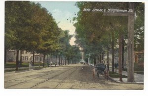  Binghamton, N.Y. Main Street, E. Binghamton, N.Y. Trolley Tracks, Pedestrian