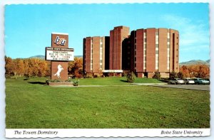 BOISE STATE UNIVERSITY, Idaho ID ~ TOWERS DORMITORY c1970s ~ 4x6 Postcard