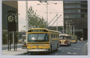 HSR Trolley Coach 783, Barton Route, 1973, Hamilton, Ontario, Vintage Postcard