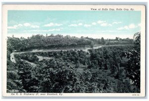 c1930's Bird's Eye View Of Halls Gap Road Car Halls Gap Kentucky KY Postcard 