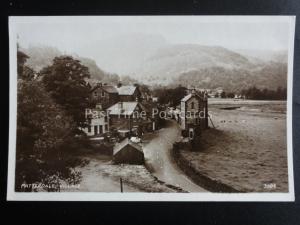 Cumbria PATTERDALE VILLAGE shows White Lion Hotel c1940's RP Postcard