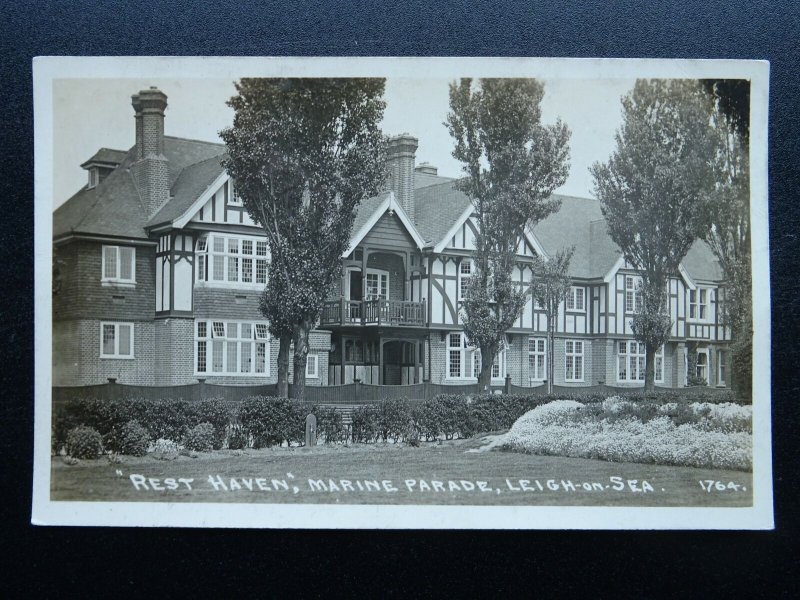 Essex LEIGH ON SEA Marine Parade REST HAVEN - Old RP Postcard