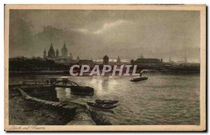 Old Postcard Blick Auf Mainz