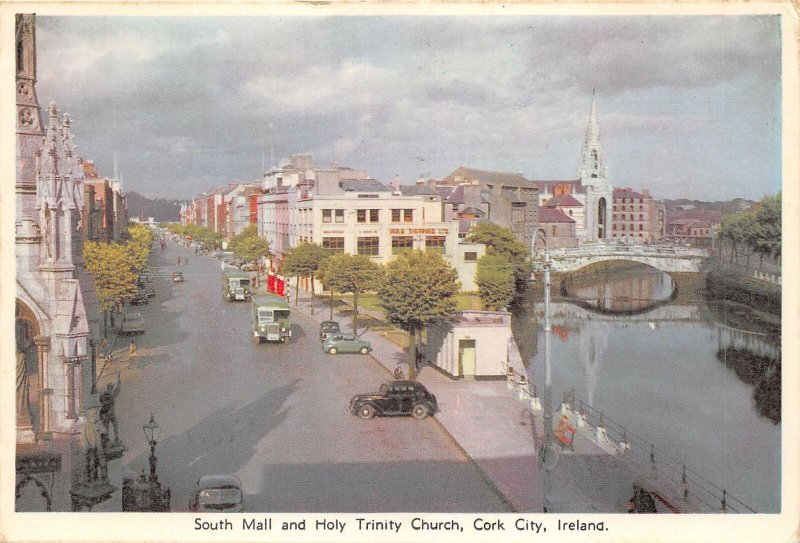 uk51760 south mall and holy trinity church cork city ireland bus autobus