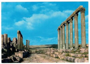 Jordan 1964 Unused Postcard Jerash Ruins of Ancient Roman City Archeology