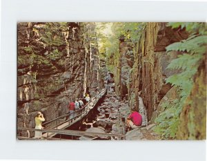 Postcard The Flume Gorge, Franconia Notch, Lincoln, New Hampshire