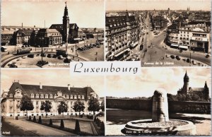 Luxembourg Multiview Vintage Postcard C188