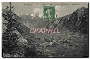 Old Postcard Dauphine Bourg d & # 39Oisans Vue Generale and Belledonne