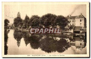 Old Postcard Alencon La Riviere Sarthe