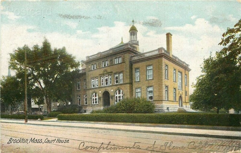 MA, Brockton, Massachusetts, Court House, Hugh C. Leighton No. 2970