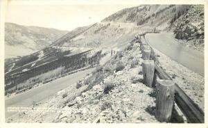 Cook City Entrance Yellowstone Scenic Highway 1930s MONTANA RPPC Postcard 3090