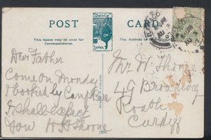 Genealogy Postcard - Thorne - 49 Broadway, Roath, Cardiff  RF1250