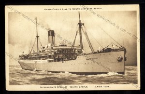 UC173 - Union Castle Liner - Garth Castle - postcard