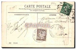 Old Postcard Vichy Source of the Large Grid