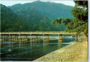 Bridge Postcard Arashiyama Kyoto Japan