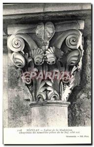 Old Postcard Vezelay Madeleine Church Capital of the ninth pillar of the Nave...