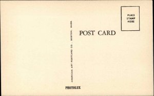 Edmunston New BrunswickBird's Eye View c1930s-40s Postcard