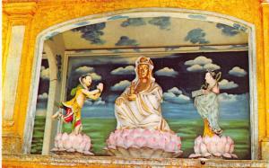 TAMARIX & TWO DISCIPLES STATUES~BUDDHIST RELIGION POSTCARD