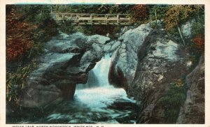 Vintage Postcard 1920's Agassiz Basin Indian Leap North Woodstock New Hampshire