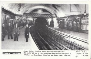 Mersey Railway Postcard - Hamilton Square Station - Birkenhead c1910 - Ref U2793