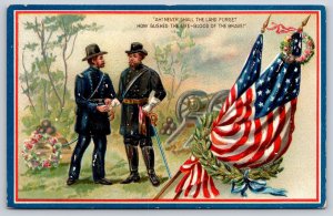 Decoration Day~Civil War Generals Remember Life-Blood Of Brave~RWB Edge~TUCK