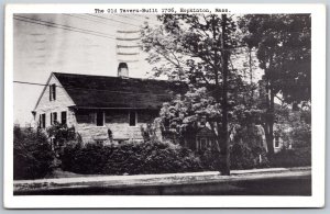 Vtg Hopkinton Massachusetts MA Old Stone Tavern 1950s View Postcard