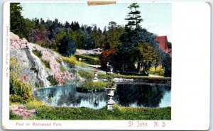 Postcard - Pool in Rockwood Park - St. John, Canada