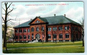 COLUMBUS, OH Ohio US BARRACKS Administration Building  c910s Postcard