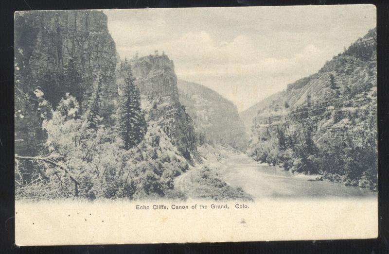 CANON OF THE GRAND COLORADO ECHO CLIFFS VINTAGE POSTCARD 1906