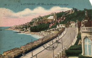 CPA Le HAVRE - Le Heve la Palaise et la plage (201198)