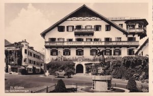 Gasthof Zur Post St Gilgen Austria Real Photo Postcard