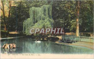 Postcard Old Vichy A Corner Park