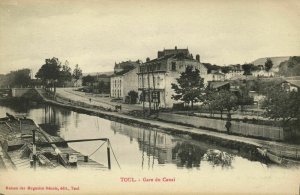 france, TOUL, Gare du Canal (1910s) Postcard