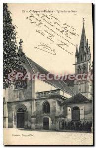 Old Postcard Crepy en Valois Church St Denis